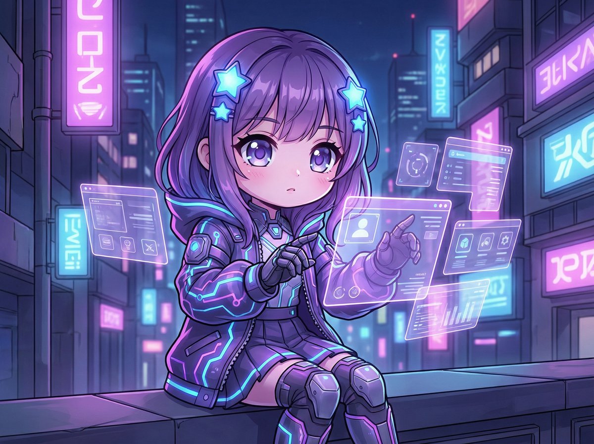 51视频-赛博少女AI创作演示